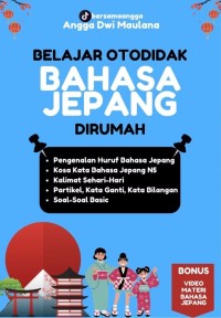 Image of BELAJAR OTODIDAK BAHASA JEPANG DI RUMAH
